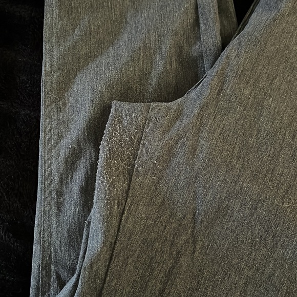 Charcoal Grey stretch skinny pant 8 skinny chino leggings leather trim Prophecy - Picture 11 of 11